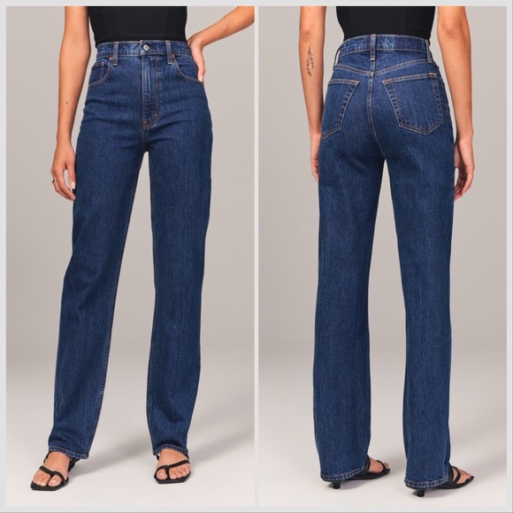 Abercrombie & Fitch Denim - NWT Abercrombie & Fitch The 90s Straight Ultra High Rise jeans Sz 25R